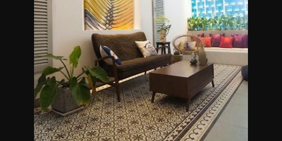 Sofa gỗ đơn giản mà tinh tế