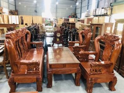 sa lông gỗ gõ đỏ